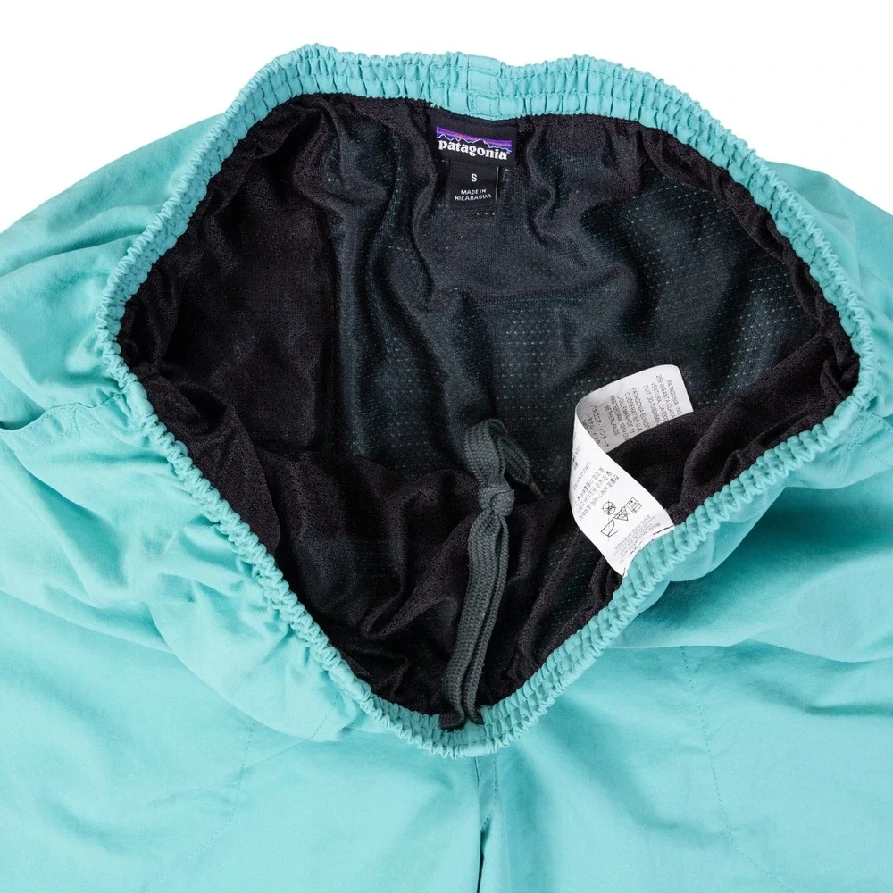 Patagonia Baggies Shorts 5 Inch Mens Small Teal Nylon Swim Trunks Lined 57022